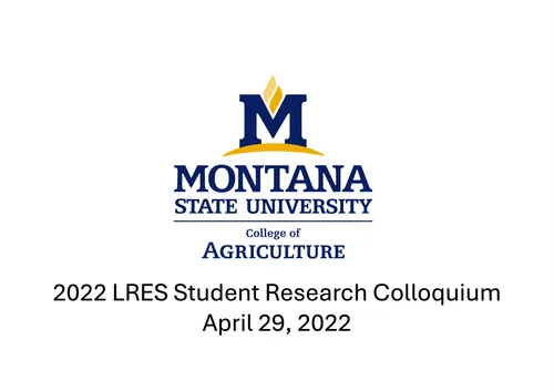2022 LRES Student Research Colloquium title slide